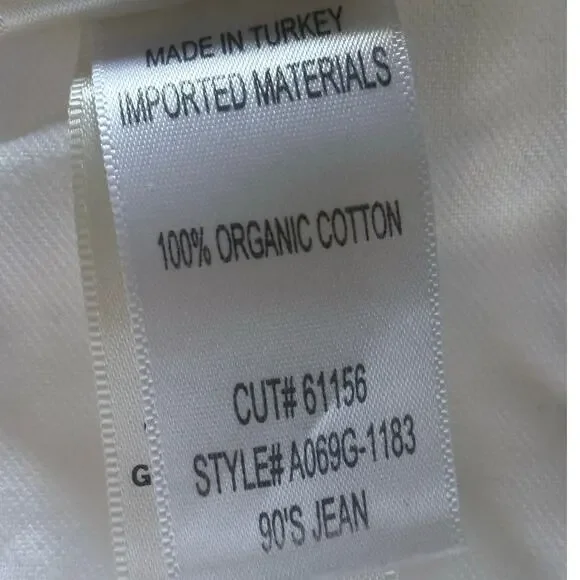 AGOLDE white distressed '90s Ripped mid rise relaxed straight leg denim jeans - Picture 11 of 12